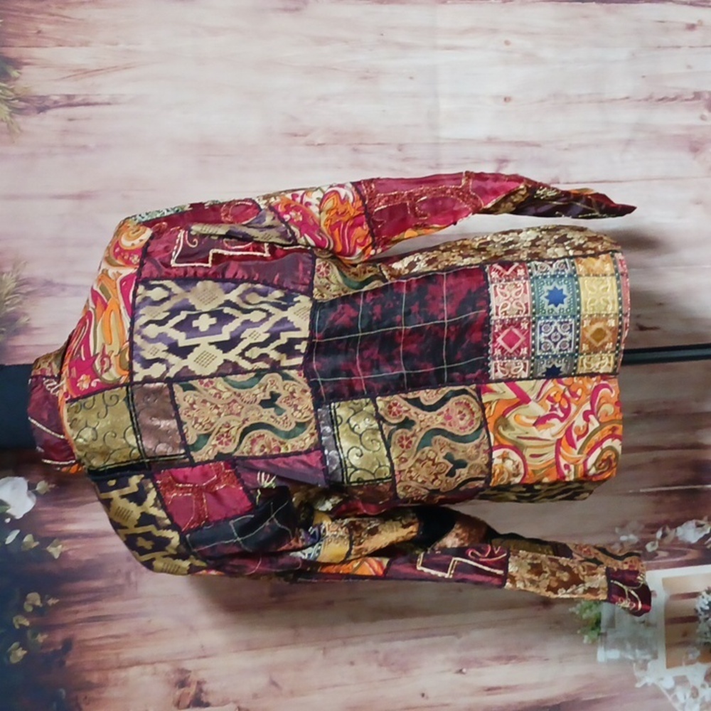 Chico's Size 0 Fall Patchwork Jacket, Stunning! L… - image 3